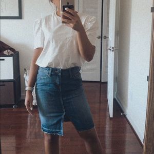Gap high waist denim skirt